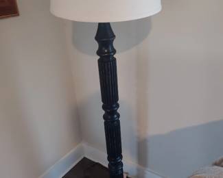 Wooden floor lamp