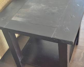 Matching wood end table