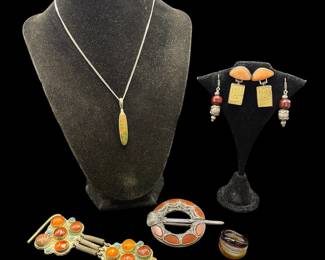 Sterling & stone jewelry