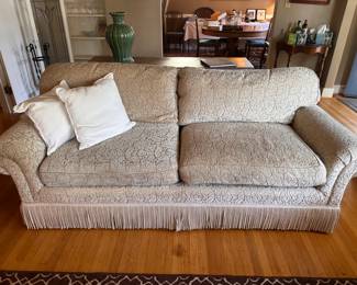 $320. Chenille two cushion sofa by Kravet. 88"w x 38"d x 36"h.