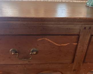 As found condition on console/hutch.