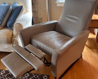 $460. Recliner chair by American Leather, 30"w x 33"d x 38"h.