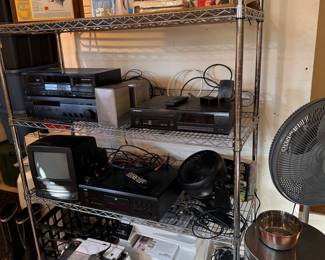 Electronics for sale in person.