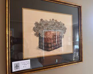 $90 Signed artist proof by Yvonne Day. 22" x 19"