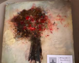 $160. Original encaustic art. 12" x 12".