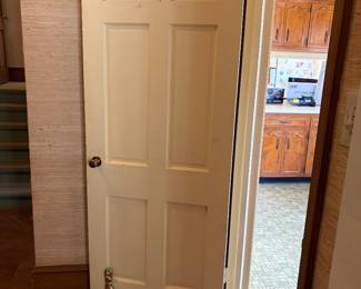 All interior doors and light fixtures are for sale.