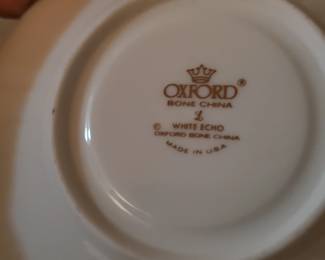 Oxford bone china dish set