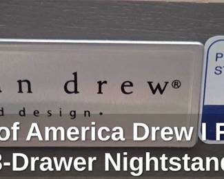 Furniture of America Drew I Rustic Oak Drawer Nightstand