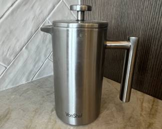 VonShef Stainless Steel French Press Coffee Maker