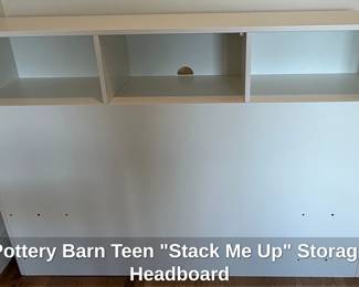 Pottery Barn Teen Stack Me Up Storage Headboard