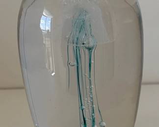 Glass Jellyfish Paperweight Dynasty Gallery