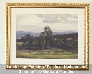 Landscape Painting Fields at Hedmark in Summer by Gerhard Munthe second image