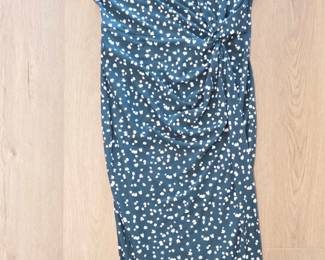 Nine Britton Womens Sleeveless Ruched Midi Dress