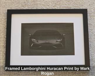 Framed Lamborghini Huracan Print by Mark Rogan