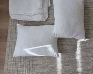 Crate Barrel Lindstrom Standard Sham and Pillow Set 