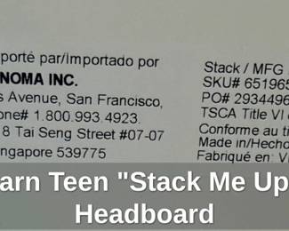 Pottery Barn Teen Stack Me Up Storage Headboard second image