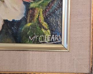 Floral Still Life Oil Painting by M. Cleary second image