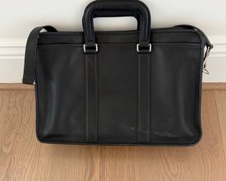 Coach Embassy Briefcase F70374 Black Leather