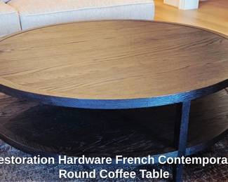Restoration Hardware French Contemporary Round Coffee Table third image