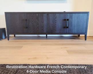 Restoration Hardware French Contemporary Door Media Console