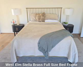 West Elm Stella Brass Full Size Bed Frame