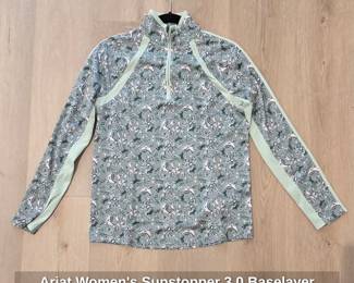 Ariat Womens Sunstopper . Baselayer Green Baroque