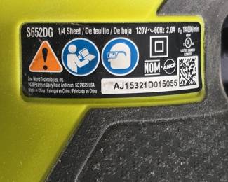 Ryobi SDG or Sheet Orbital Sander with Carrying Case second image