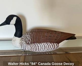 Walter Hicks Canada Goose Decoy
