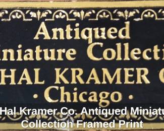 H. Hal Kramer Co. Antiqued Miniature Collection Framed Print second image