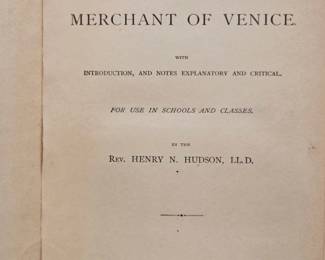 Shakespeares Merchant of Venice by Henry N. Hudson, third image