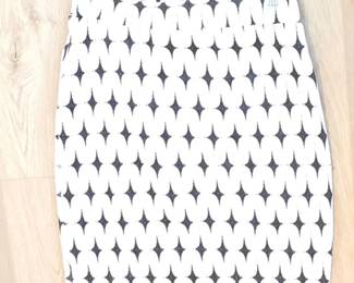 Renee C. Geometric Print Pencil Skirt