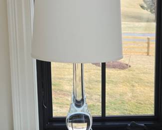Visual Comfort Contemporary Balustrade Crystal Table Lamp