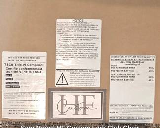 Sam Moore HF Custom Lark Club Chair 