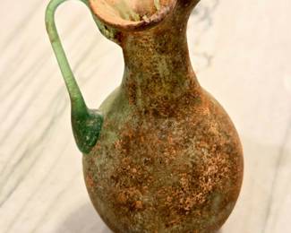 Ancient Roman Glass Oinochoe