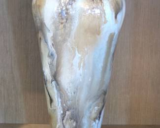 Hecho en Mexico Swirl Art Glass Vase