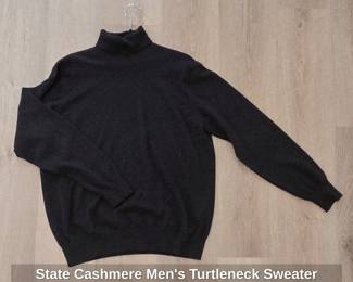 State Cashmere Mens Turtleneck Sweater