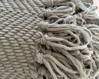 Chunky Knit Throw Blanket with Tassels Hearth  Hand with Magnolia 