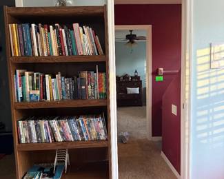 Bookshelf with lots of books
