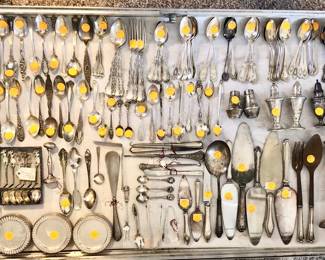 Three large cases of Sterling Sliver!