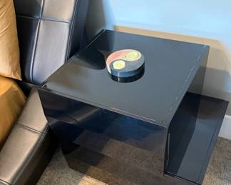 J&M Milan Modern Black Lacquer Bedroom Set