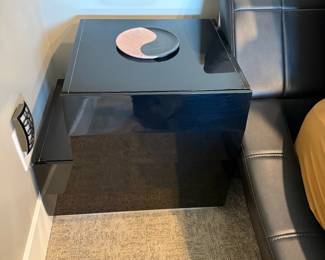 J&M Milan Modern Black Lacquer Bedroom Set