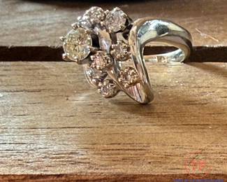 14KT Gold and Diamond Cocktail Ring