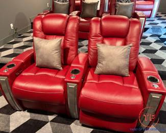 SOUNDSHAKER Powered Leather Theater Seating