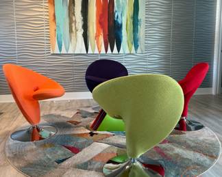 MANHATTAN COMFORT Curl Swivel Chairs