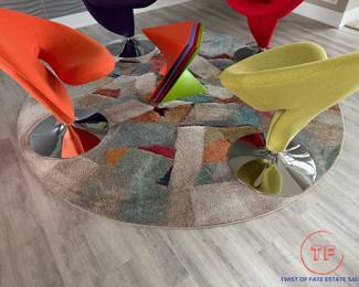 Contemporary Round Area Rug