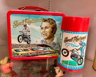 Evel Knievel lunchbox & thermos 