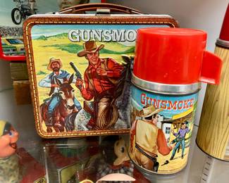 Gunsmoke lunchbox and thermos 