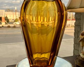 Moser Topaz Diva vase
11.5”