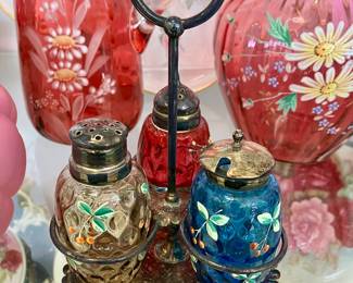 Tri-color salt and pepper set 