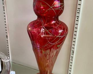 Loetz art glass vase 13.5”